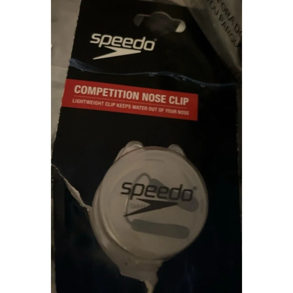 SPEEDO Competition Nose Clip with Case Made In Taiwan NOS